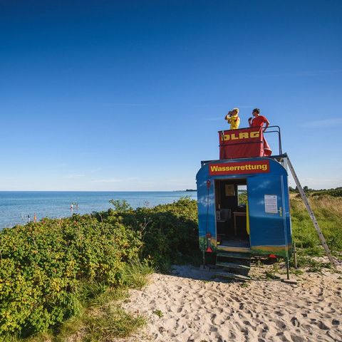 Rettungsschwimmer in Pottloch an der Ostsee